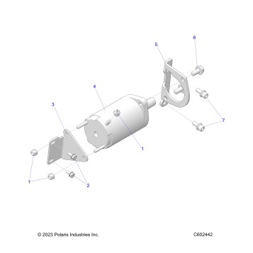 ENGINE, STARTER MOTOR - S25CED5TSL/TSU (C602442)