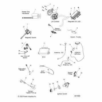 ELECTRICAL, SWITCHES, SENSORS and COMPONENTS - S22TKV6RS ALL OPTIONS (601669)
