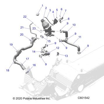 ENGINE, COOLING SYSTEM - S22EFA8RS/EFB8RS ALL OPTIONS (C601542)