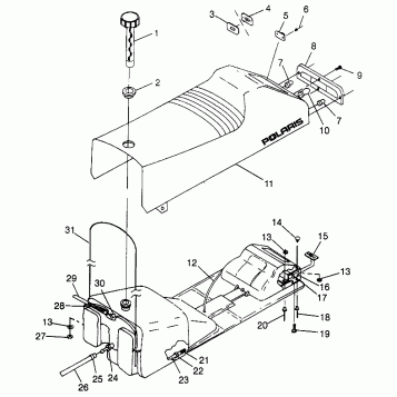SEAT and GAS TANK XLT LTD SP 0973776 (4940074007A006)