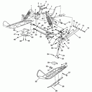FRONT SUSPENSION and SKI XLT LTD SP 0973776 (4940074007A013)