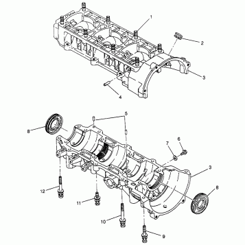 CRANKCASE XLT LTD SP 0973776 (4940074007C004)
