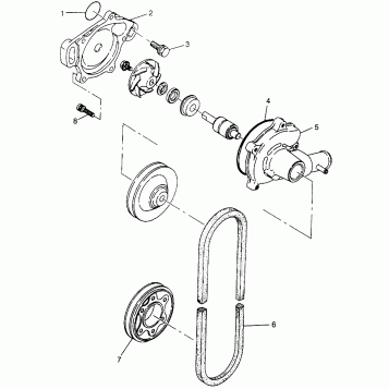 WATER PUMP XLT LTD SP 0973776 (4940074007C007)