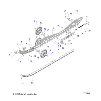 SUSPENSION, RAIL BEAM LH/RH - S26TDV6RS (C602989)
