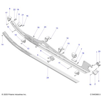 SUSPENSION, RAIL BEAMS, LH/RH - S26AJE9FSL/AJN9FSL/FSM (C1545365-3)