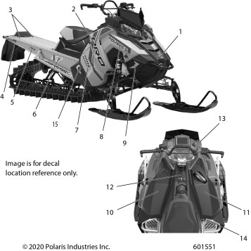 BODY, DECAL, BLACK SIDE PANEL  W/RED ACCENT - S21EHK8RC (601551)