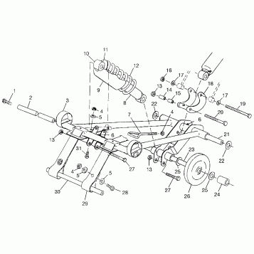 FRONT TORQUE ARM - 0971766 (4941814181B011)