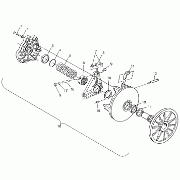 DRIVE CLUTCH 700 XC 0971766 (4941814181C001)