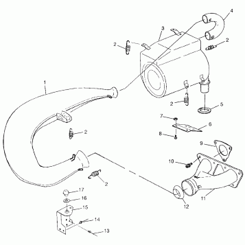EXHAUST SYSTEM 700 XC 0971766 (4941814181C004)