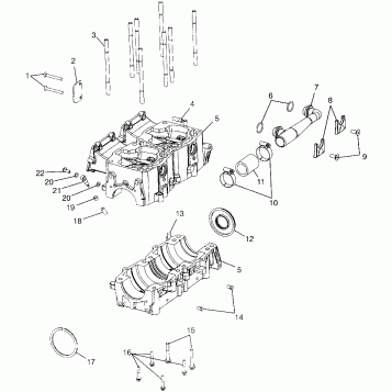 CRANKCASE 700 XC 0971766 (4941814181C006)