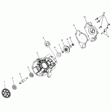 WATER PUMP 700 XC 0971766 (4941814181C008)