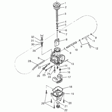 CARBURETOR 700 XC 0971766 (4941814181C010)