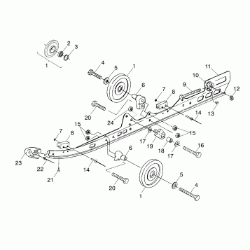RAIL MOUNTING (SUSPENSION) - 0983433 (4941864186B008)
