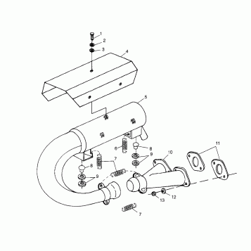 EXHAUST SYSTEM - 0983433 (4941864186B014)