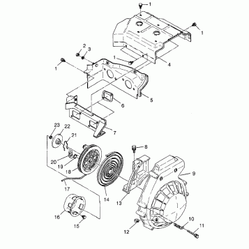 BLOWER HOUSING & RECOIL LITE 0983433 and LITE DELUXE 0983431 (4941864186C006)