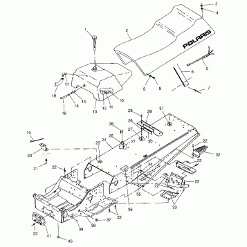 TUNNEL and SEAT LITE TOURING 0983133 and  EUROPEAN LITE TOURNG E983133 (4941934193A005)