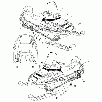 DECALS LITE TOURING 0983133 and EUROPEAN LITE TOURNG E983133 (4941934193A011)