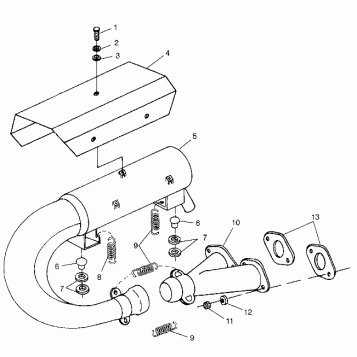 EXHAUST SYSTEM - E983133 (4941934193b014)