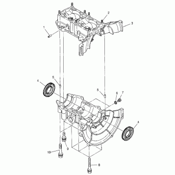 CRANKCASE LITE TOURING 0983133 and EUROPEAN LITE TOURNG E983133 (4941934193C003)