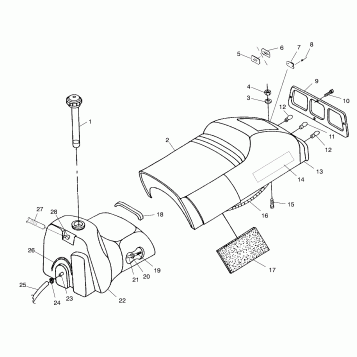 SEAT and GAS TANK - 0971758 (4941984198a006)