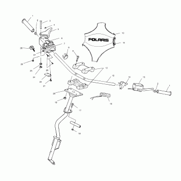 STEERING - HANDLEBAR - 0971758 (4941984198b003)