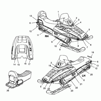 DECALS SPORT 0980443 and SPORT TOURING 0980243 (4942054205A008)