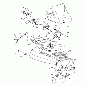 HOOD SPORT 0980443 and SPORT TOURING 0980243 (4942054205A011)