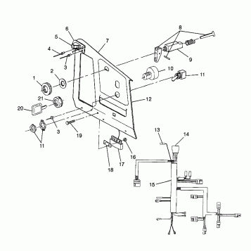 CONSOLE SPORT 0980443 and SPORT TOURING 0980243 (4942054205A014)