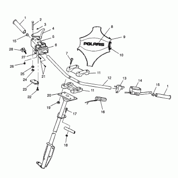 STEERING - HANDLEBAR - 0980443 (4942054205b003)