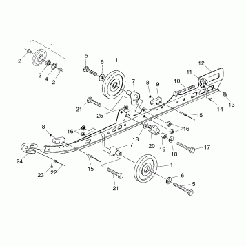 RAIL MOUNTING SUSPENSION (Sport) - 0980443 (4942054205b010)