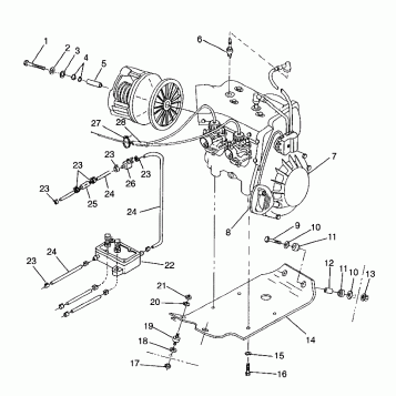 ENGINE MOUNTING SPORT 0980443 and SPORT TOURING 0980243 (4942054205C003)