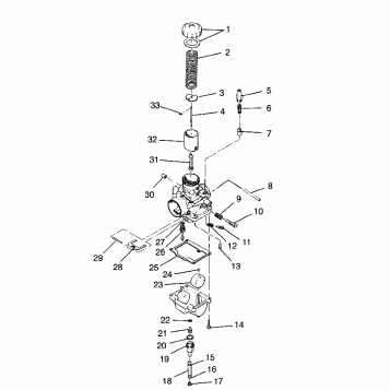 CARBURETOR SPORT 0980443 and SPORT TOURING 0980243 (4942054205C009)