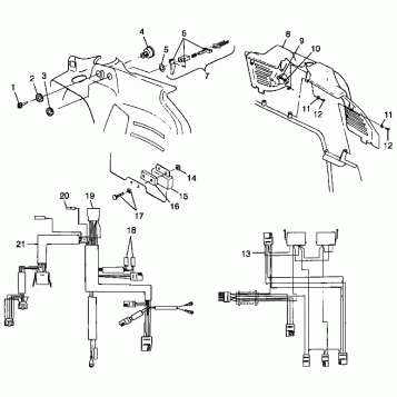 CONSOLE and WIRE HARNESS XLT SP 0985776 (4942164216A010)