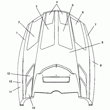 HOOD - FOAM/FOIL XLT SP 0985776 (4942164216A011)