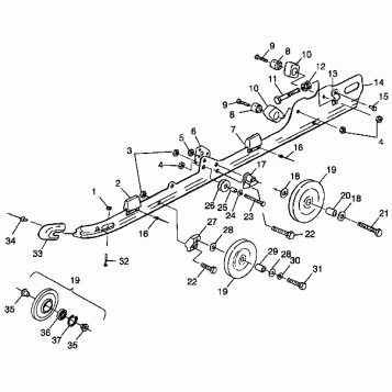 RAIL MOUNTING (SUSPENSION) - 0985776 (4942164216b011)