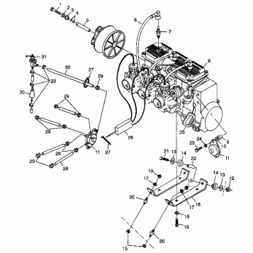 ENGINE MOUNTING - 0985776 (4942164216c003)