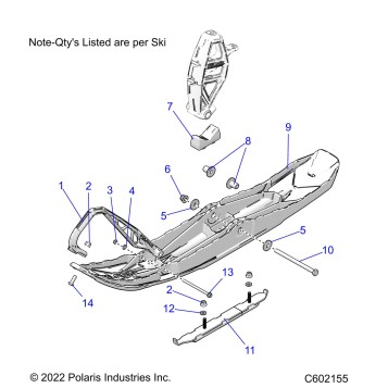 STEERING, SKI ASM. - S23TKP9FS (C601612)