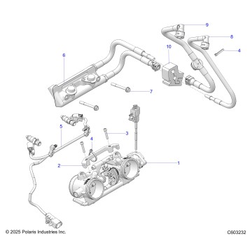 FUEL SYSTEM, RAIL, LINES and THROTTLE BODY - S26TKL9BS (C603232)