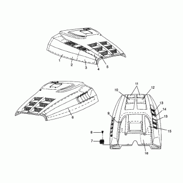 HOOD - FOAM/FOIL Trail RMK 0980961 (4942214221A012)