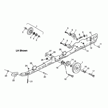 RAIL MOUNTING (SUSPENSION) - 0980961 (4942214221b010)