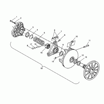 DRIVE CLUTCH - 0980961 (4942214221b013)