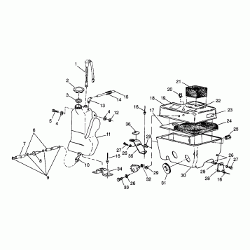 OIL TANK / AIR BOX Trail RMK 0980961 (4942214221C002)
