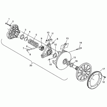 DRIVE CLUTCH - 0983857 (4942264226b013)