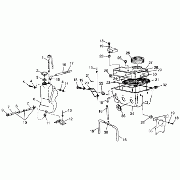 OIL TANK/AIR BOX - 0983857 (4942264226c004)