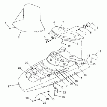 HOOD TRAIL TOURING 0982362 and EUROPEAN TRAIL TOURING E982362 (4942314231A013)