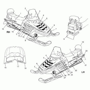 DECALS TRAIL TOURING 0982362 and EUROPEAN TRAIL TOURING E982362 (4942314231B001)