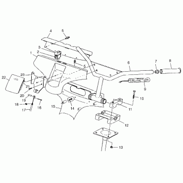 STEERING - HANDLEBAR TRAIL TOURING 0982362 and EUROPEAN TRAIL TOURING E9823 (4942314231B006)