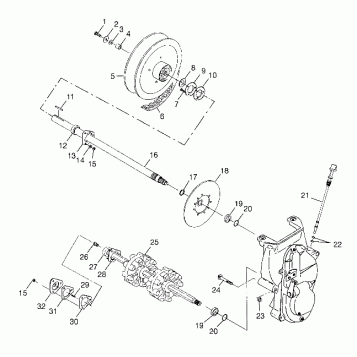 DRIVE TRAIN TRAIL TOURING 0982362 and EUROPEAN TRAIL TOURING E982362 (4942314231B009)
