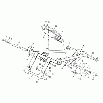 FRONT TORQUE ARM  TRAIL TOURING 0982362 and EUROPEAN TRAIL TOURING E982362 (4942314231B013)