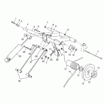 REAR TORQUE ARM TRAIL TOURING 0982362 and EUROPEAN TRAIL TOURING E982362 (4942314231B014)